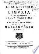 Ristretto della vita dell'illustriss. ... M. A. Saoli Protonotario Apostolico