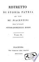 Ristretto di storia patria ad uso de'Piacentini, Volume 2