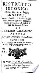 Ristretto istorico della città e regno di Napoli