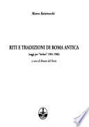 Riti e tradizioni di Roma antica
