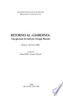 Ritorno al Giardino