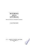 Ritorno alla liturgia