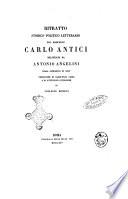Ritratto storico politico letterario del marchese Carlo Antici delineato da Antonio Angelini