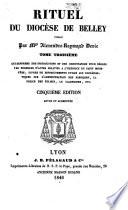 Rituel du diocèse de Belley