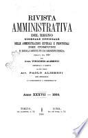 Rivista amministrativa del Regno giornale ufficiale delle amministrazioni centrali, e provinciali, dei comuni e degli istituti di beneficenza