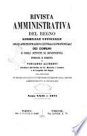 Rivista amministrativa del Regno giornale ufficiale delle amministrazioni centrali, e provinciali, dei comuni e degli istituti di beneficenza