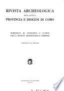 Rivista archeologica dell'antica provincia e diocesi di Como