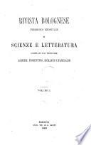 Rivista bolognese periodico mensile di scienze e letteratura
