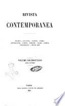 Rivista contemporanea filosofia, storia, scienze, letteratura, poesia, romanzi, viaggi, critica, archeologia, belle arti