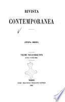 Rivista contemporanea filosofia, storia, scienze, letteratura, poesia, romanzi, viaggi, critica, archeologia, belle arti