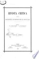 Rivista critica delle scienze giuridiche e sociali