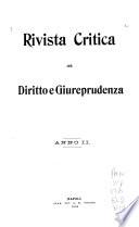 Rivista critica di diritto e giureprudenza