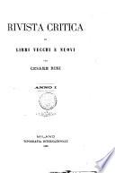 Rivista critica di libri vecchi e nuovi