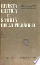 Rivista critica di storia della filosofia