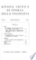 Rivista critica di storia della filosofia