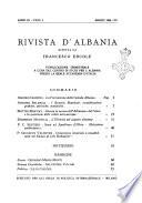 Rivista d'Albania pubblicazione trimestrale