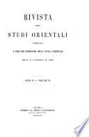 Rivista degli studi orientali