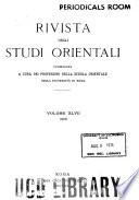 Rivista degli studi orientali