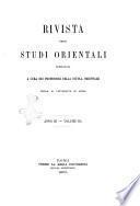 Rivista degli studi orientali