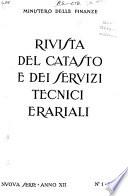 Rivista del catasto e dei servizi tecnici erariali