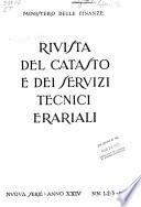 Rivista del catasto e dei servizi tecnici erariali