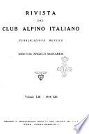 Rivista del Club alpino italiano pubblicazione mensile