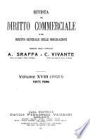 Rivista del diritto commerciale e del diritto generale delle obbligazioni