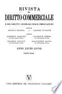 Rivista del diritto commerciale e del diritto generale delle obbligazioni