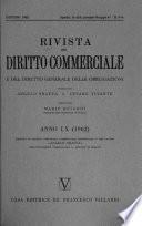 Rivista del diritto commerciale e del diritto generale delle obbligazioni