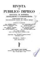 Rivista del pubblico impiego raccolta di dottrina, legislazione e giurisprudenza