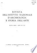 Rivista dell'Istituto nazionale d'archeologia e storia dell'arte