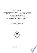 Rivista dell'Istituto nazionale d'archeologia e storia dell'arte