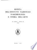 Rivista dell'Istituto nazionale d'archeologia e storia dell'arte