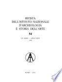 Rivista dell'Istituto nazionale d'archeologia e storia dell'arte