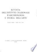 Rivista dell'Istituto nazionale d'archeologia e storia dell'arte