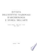 Rivista dell'Istituto nazionale d'archeologia e storia dell'arte