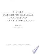 Rivista dell'Istituto nazionale d'archeologia e storia dell'arte