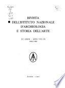 Rivista dell'Istituto nazionale d'archeologia e storia dell'arte