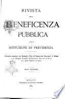 Rivista della beneficenza pubblica e delle istituzioni di previdenza