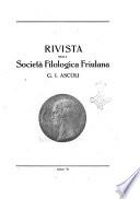 Rivista della Società filologica friulana