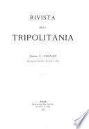 Rivista della Tripolitania rivista di studi orientali e coloniali
