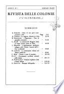Rivista delle colonie, L'oltremare