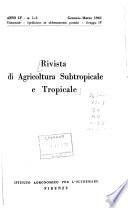 Rivista di agricoltura subtropicale e tropicale