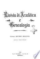 Rivista di araldica e genealogia