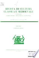Rivista di cultura classica e medioevale