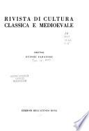 Rivista di cultura classica e medioevale