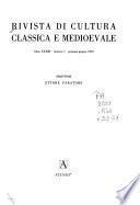 Rivista di cultura classica e medioevale