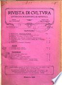 Rivista di cultura organo della Società di cultura nazionale
