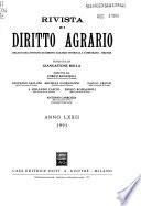 Rivista di diritto agrario
