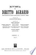 Rivista di diritto agrario